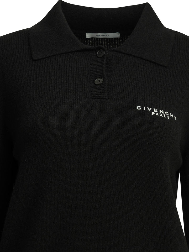 Givenchy Logo Polo Sweater Knitwear - Black | 239ee59bc5d8a8a2c120ecbf1f16a353cd0517ce