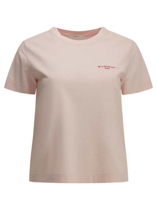 Crewneck T-Shirt With Logo T-Shirts Pink
