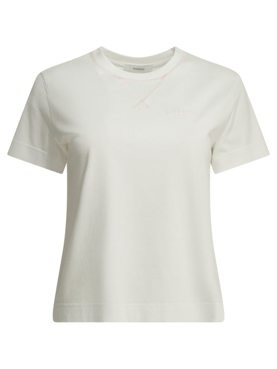 Crew-Neck T-Shirt With Logo T-Shirts White