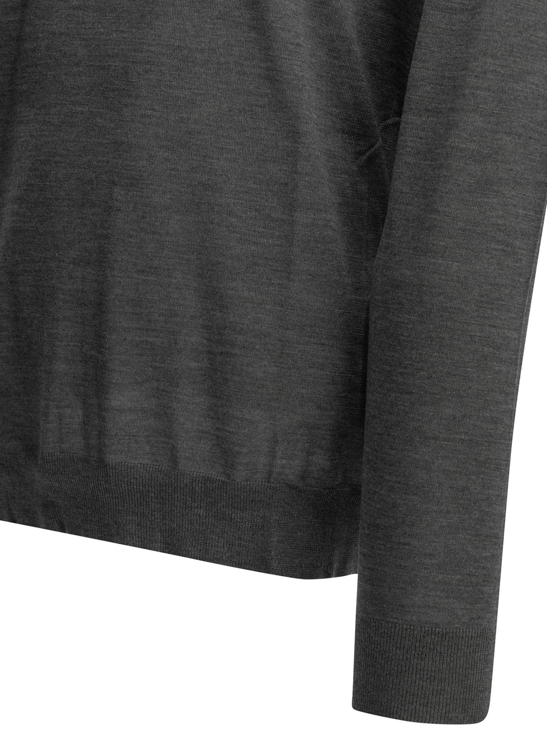 Golden Goose Wool Polo Sweater Knitwear - Grey | e77ad333c18ec31acbe8cce5938ef268553cbf76