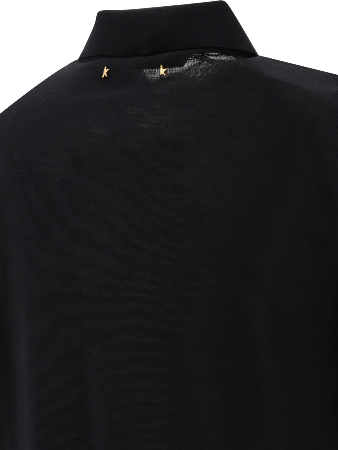 Golden Goose Merino Wool Button-Down Polo Shirt Polo shirts - Black | 11b0a99ce2dd2df5c650c93a446b4835fe998294