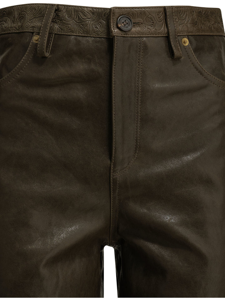 Golden Goose Melany Trousers - Green | 3deef911c599ddd81fefc72659819d53756f8f8a