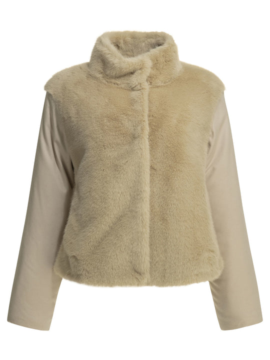 Resort Jackets And Coats Beige