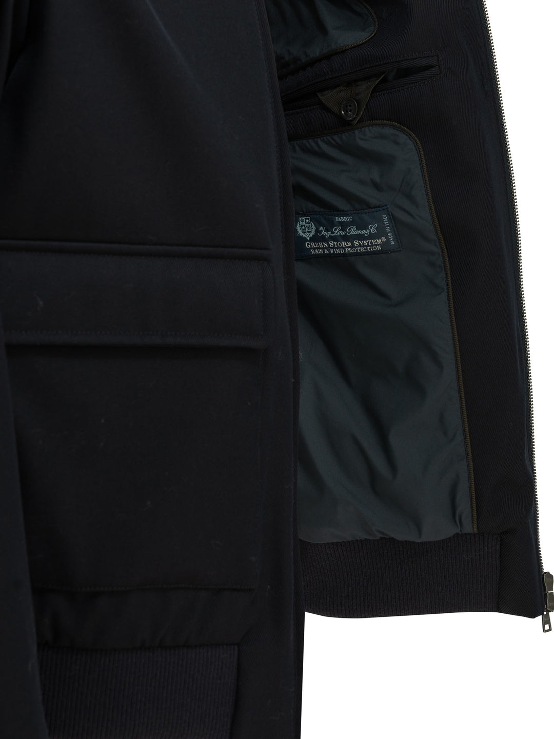 Herno 3 Layers Wool Storm Jackets and Coats - Blue | 563182fb1ebd721be2afefc1b8c16ab24f8023a6