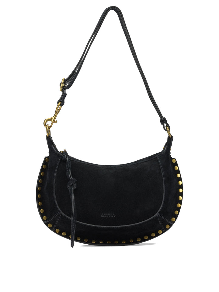 Isabel Marant Oskan Moon Shoulder Bags - Black | 2c885c4667f38aa8c9477d31495be468bc5d01d3