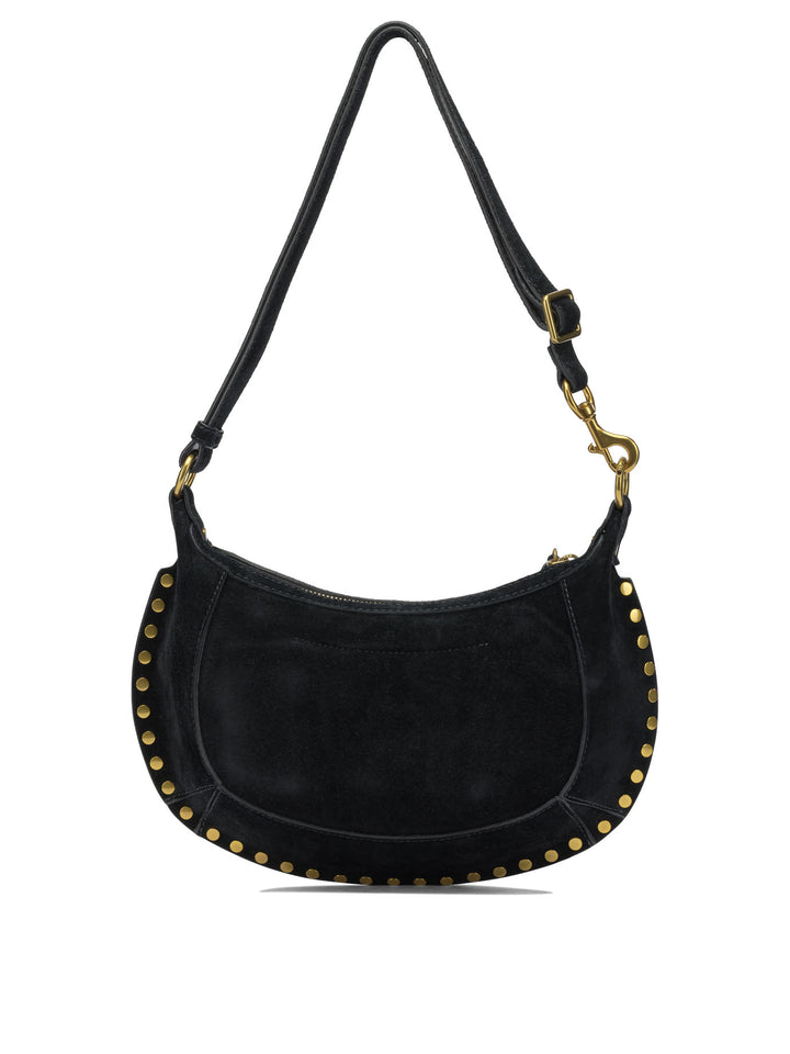 Isabel Marant Oskan Moon Shoulder Bags - Black | 84d2ed68ad191a02c403f458d359587ee0e59f57