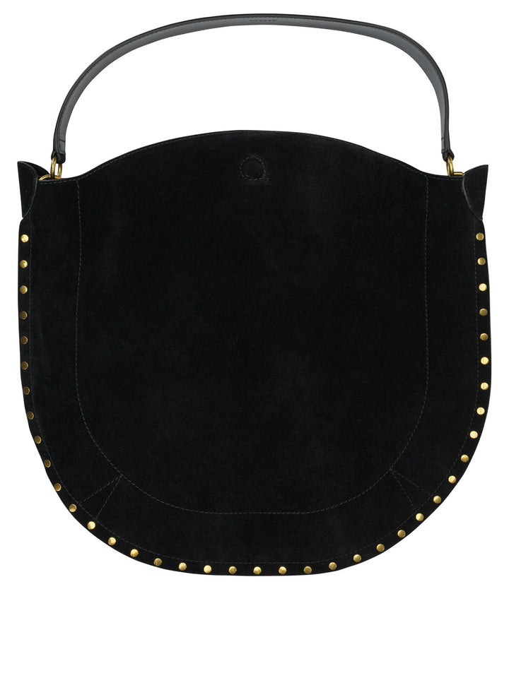 Isabel Marant Oskan Hobo Soft Shoulder Bags - Black | d35b54cadab513977bd5806fce1bde1190d777e7
