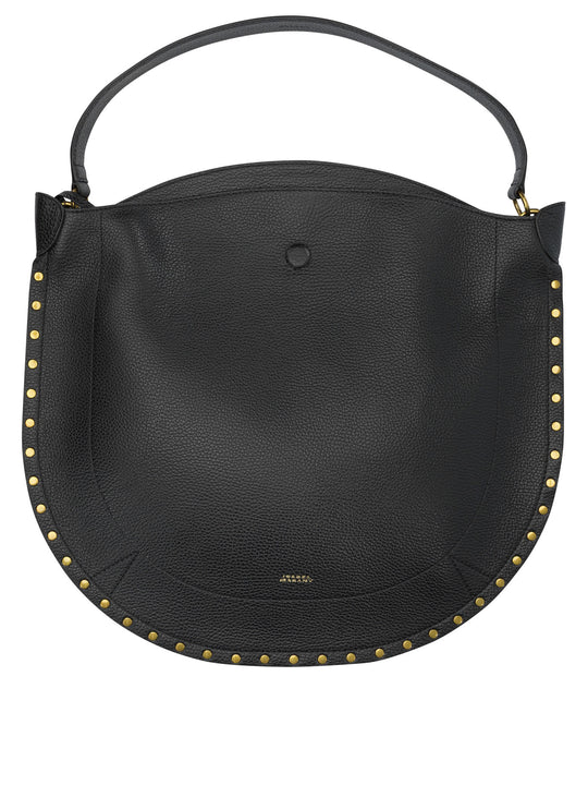 Oskan Hobo Soft Shoulder Bags Black