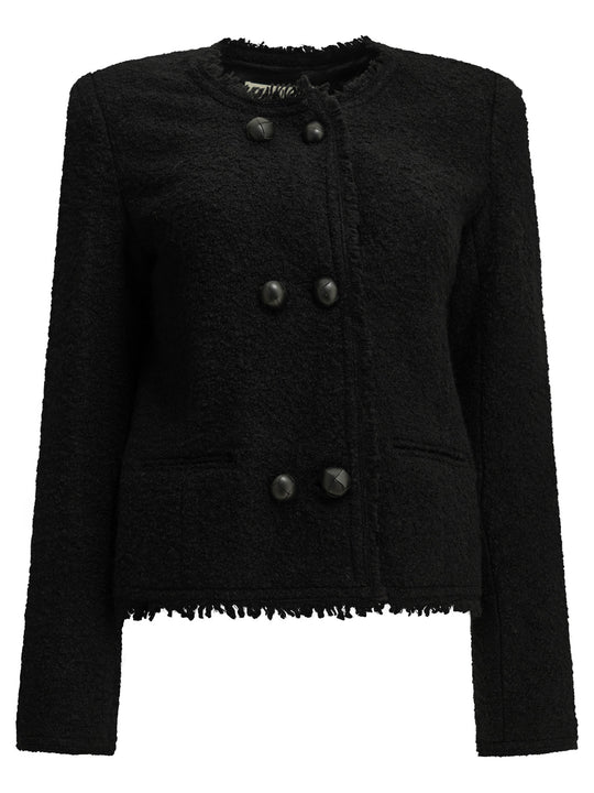 Suely Jackets And Coats Black