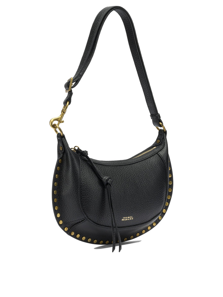 Isabel Marant Oskan Moon Shoulder Bags - Black | ebbf015c6e2292a12e25d9d670bea8b21da26608