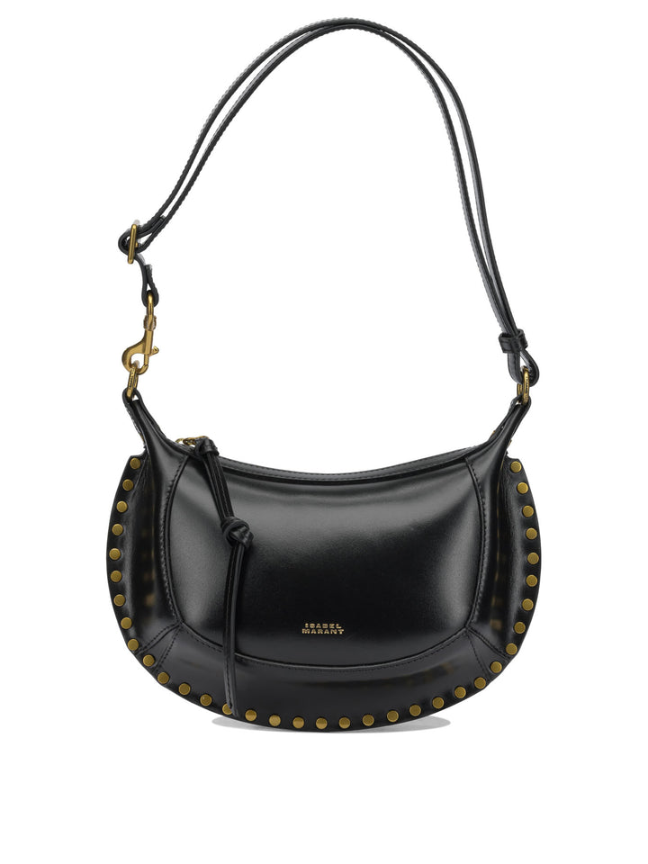 Isabel Marant Oskan Moon Shoulder Bags - Black | 90078cf7d3cdc3432a064e1aed0f03bf90adb681