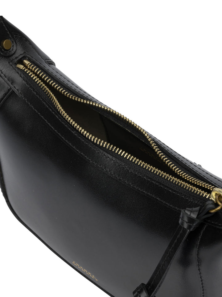 Isabel Marant Oskan Moon Shoulder Bags - Black | 04dbe65054fb94b9842bdedc5368d22c747915b2