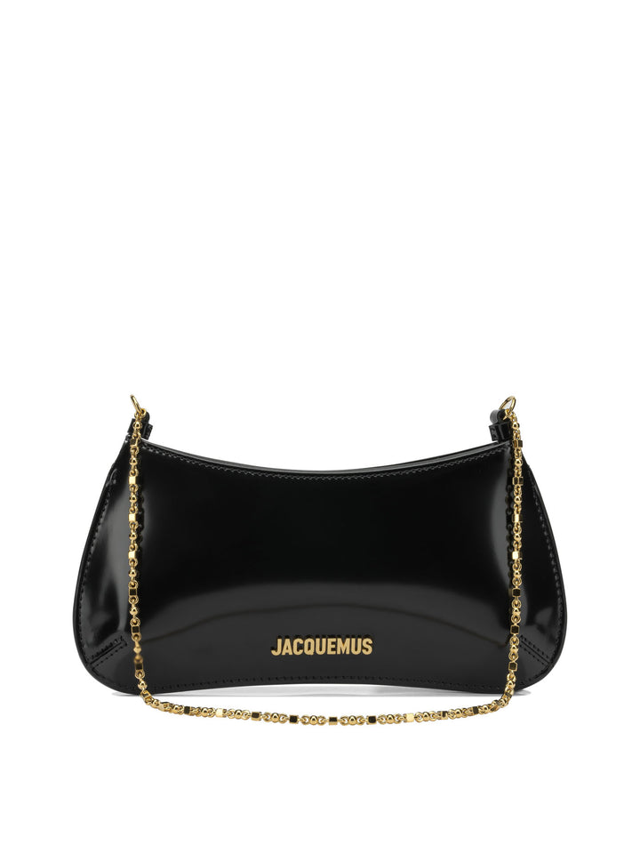 Jacquemus Le Petit Bisou Chaine Shoulder Bags - Black | 679d09a1f360d495a78a96a6f6b6a4828117b515