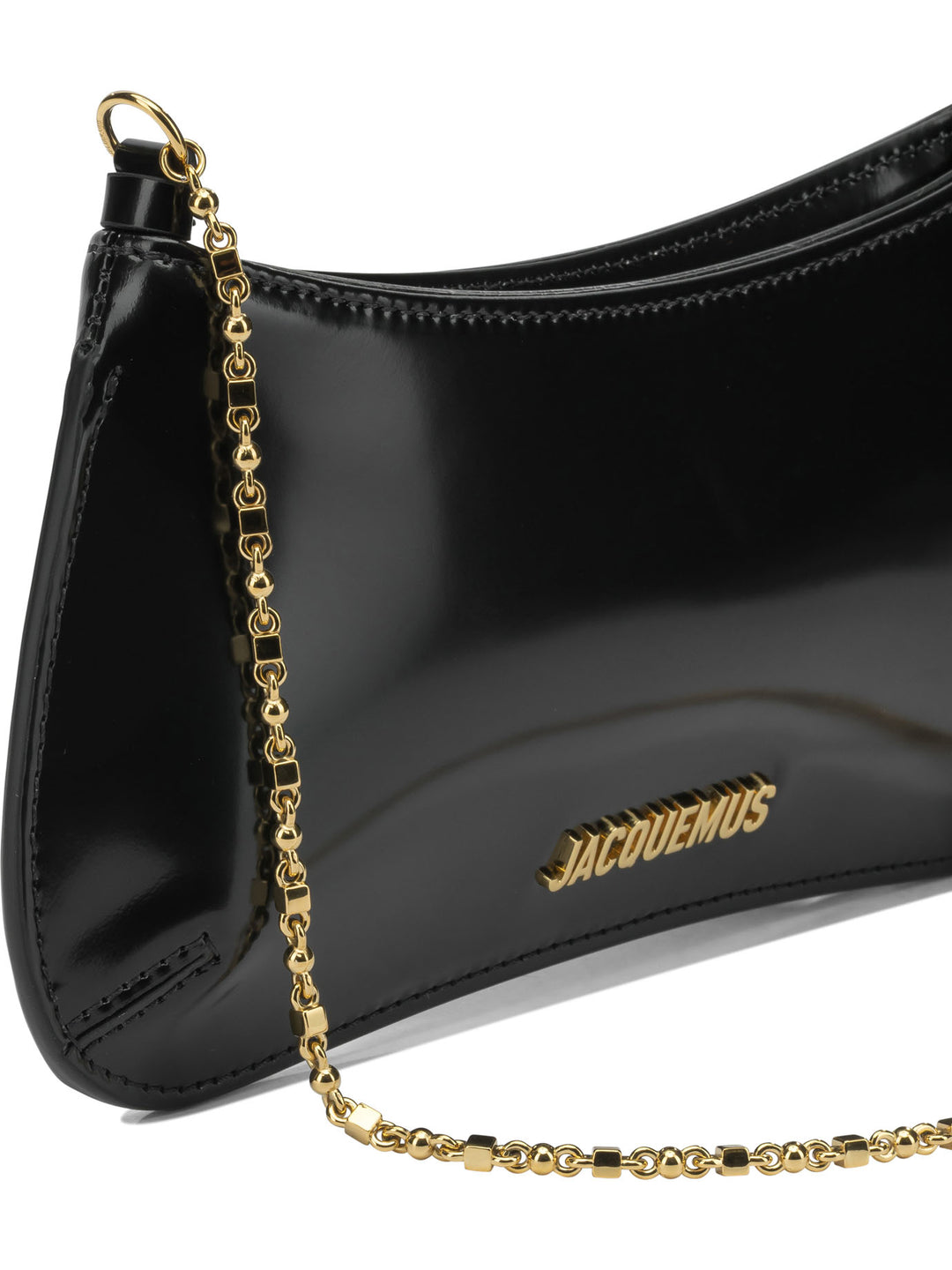 Jacquemus Le Petit Bisou Chaine Shoulder Bags - Black | 91f1b5444095d5d3ee3f1f646b280d2907a80b5e