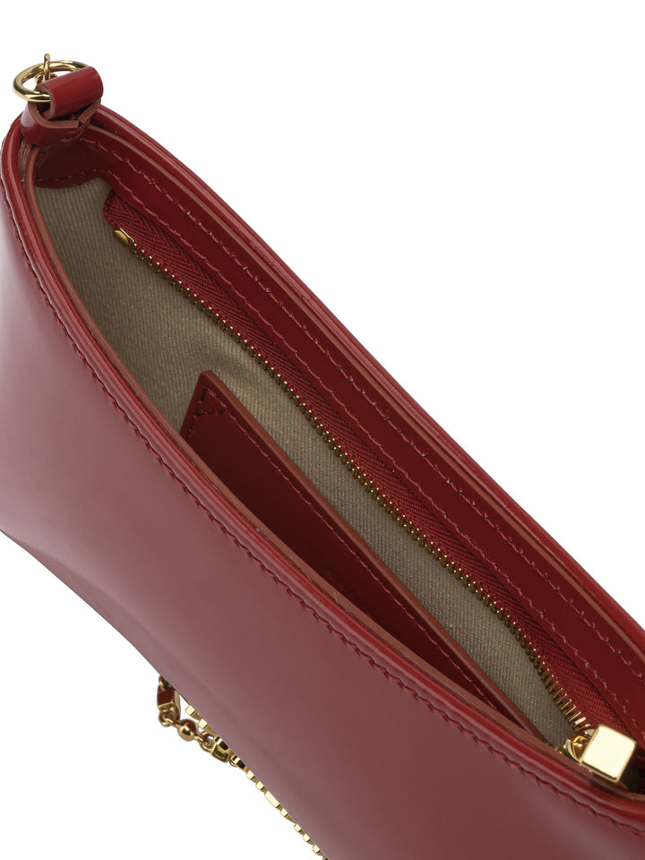 Jacquemus Le Petit Bisou Chaine Shoulder Bags - Red | 70bc1e9667a417901e0ce383856f962cc8bdc1ab