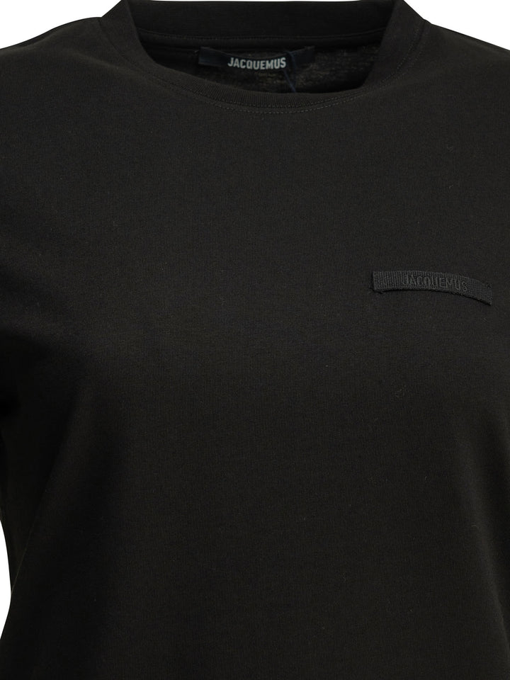 Jacquemus Gros Grain T-shirts - Black | d21aa53366fcb5142a2f9fa927245fc32d2dd8fe