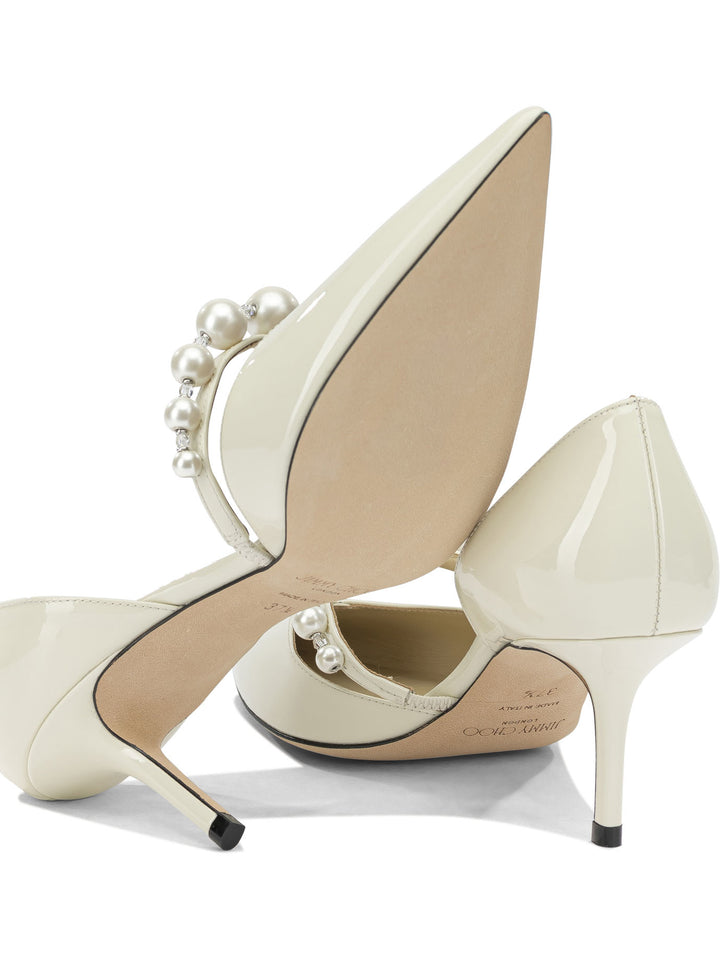 Jimmy Choo Aurelie 65mm Heeled shoes - White | 282ad8373678b51d747f704fedb20962c04d51f1