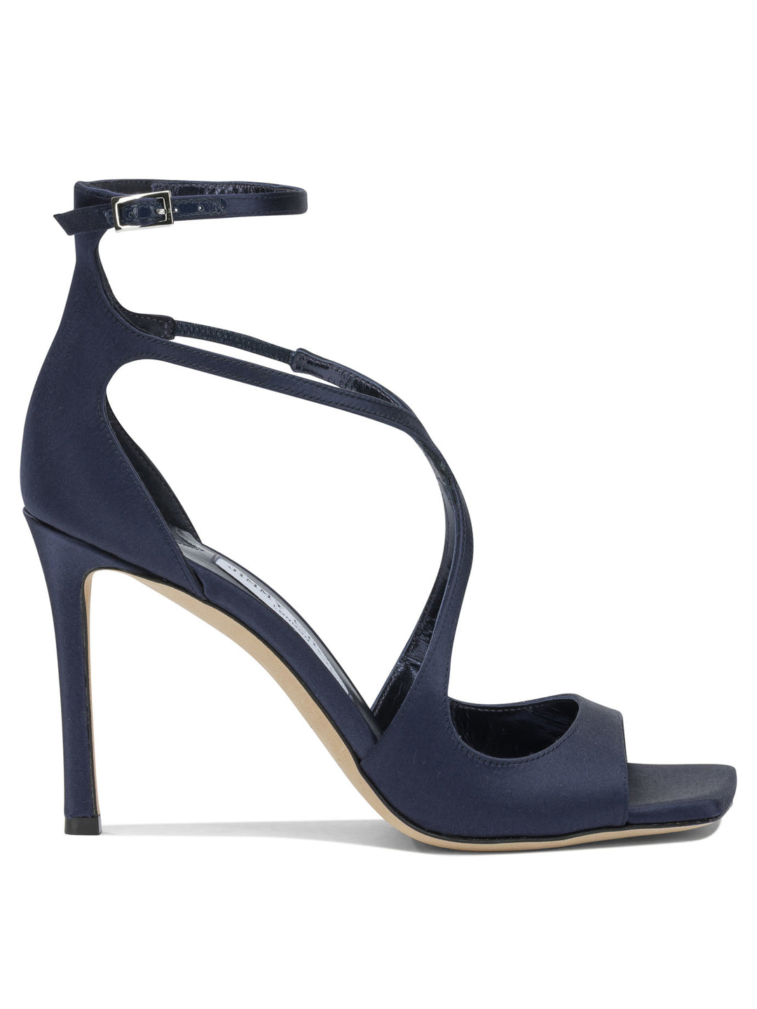Jimmy Choo Azia 95mm Sandals - Blue | 2dfecbd8a55416a7abb77fd6641809a42158f25b