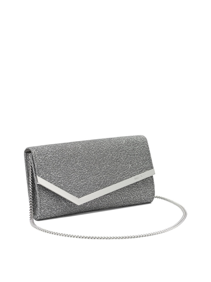 Jimmy Choo Emmie Clutches - Silver | 52d364bf1ce8fe765bebe3121f26d0fb731d6317