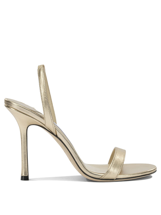 Jenn 100mm Sandals Gold