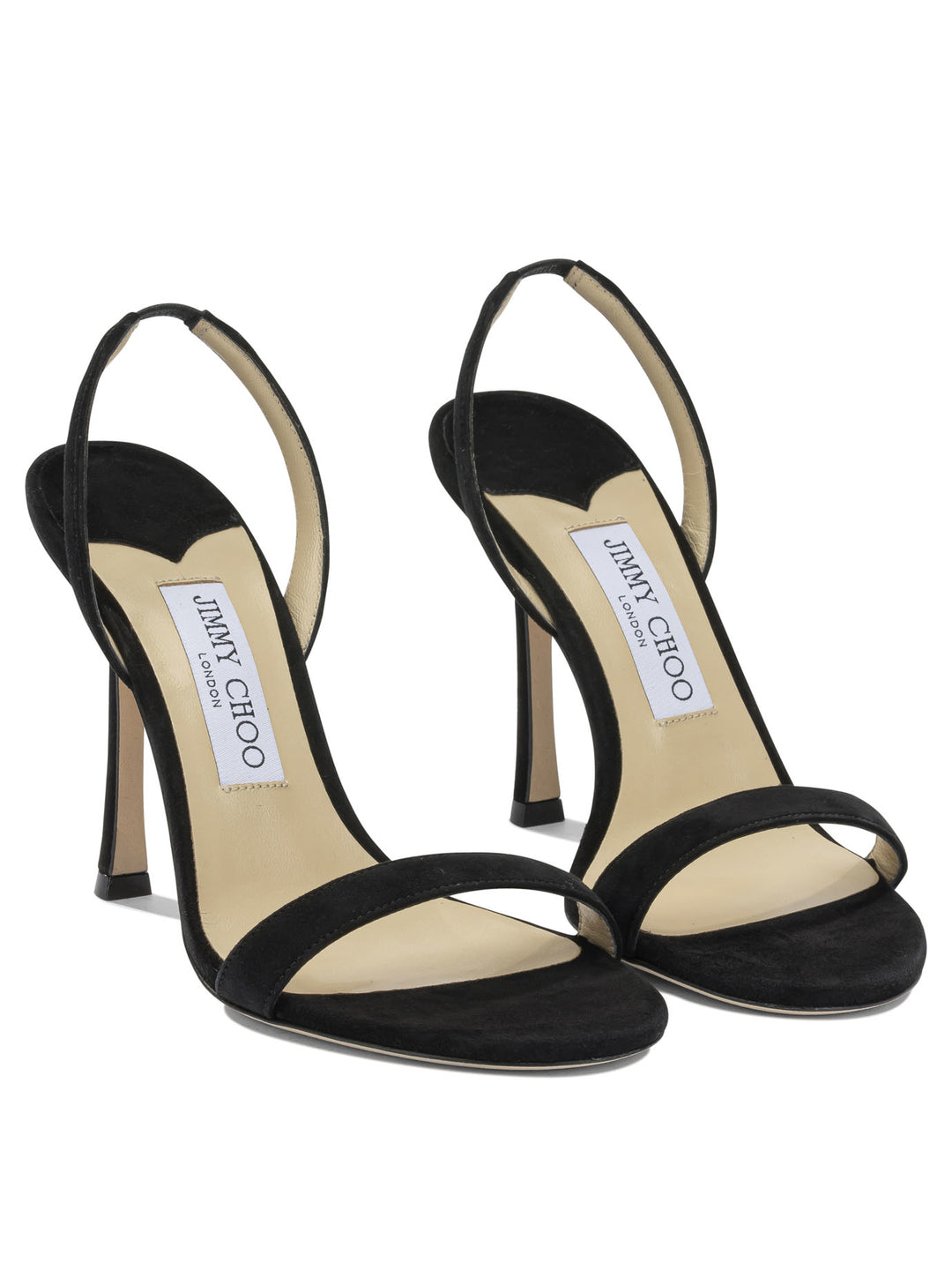 Jimmy Choo Jenn 100mm Sandals - Black | 79131e41e143c34ca584abf0bd3b97760632f215