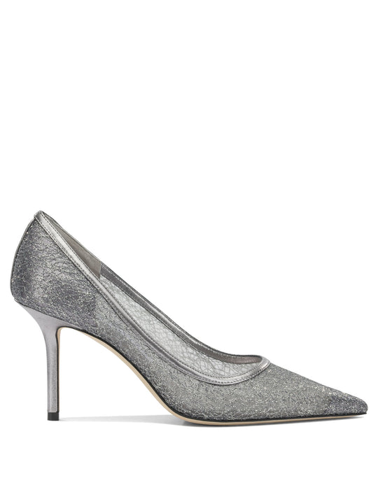 Love 85mm Heeled Shoes Silver
