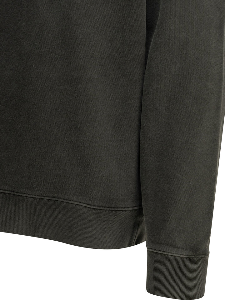 Maison Kitsuné Fox Head Faded Sweatshirts - Black | cf47526ab7140a2c13ddee9aa800e1fd2b5fb506