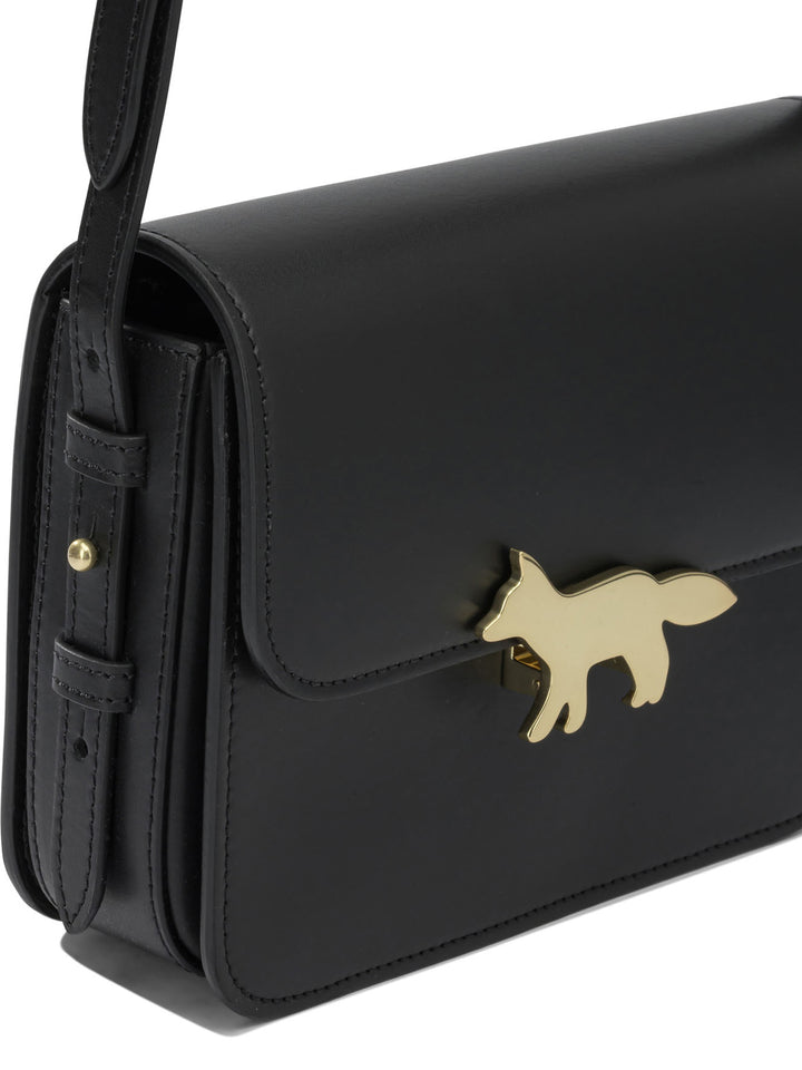 Maison Kitsuné Edie Crossbody Bags - Black | ed466bd2945f3dfb759f5d617dd20f9550eae978