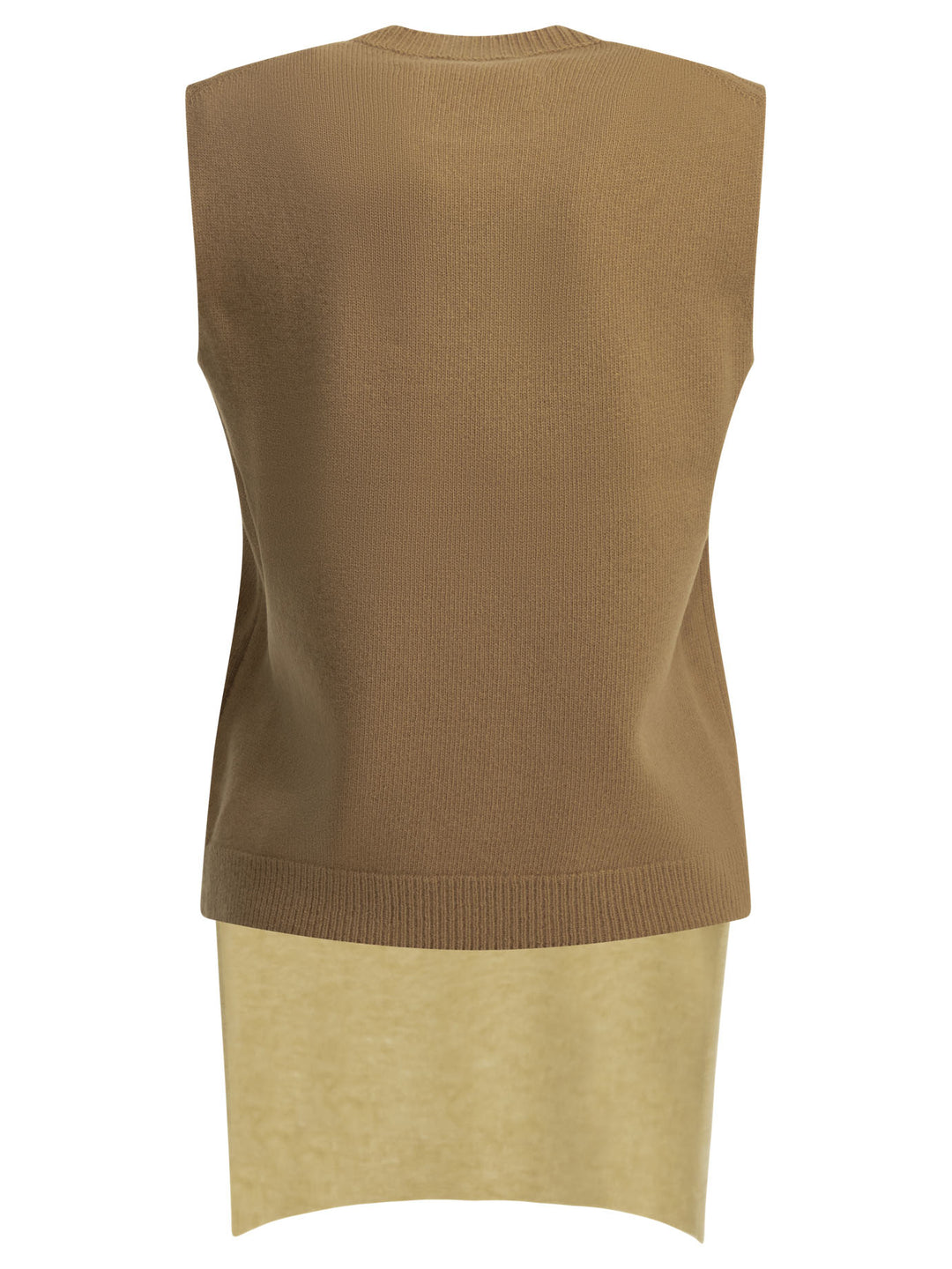 Maison Margiela Virgin Wool Vest Knitwear - Beige | 406b1a21a23739782e2cba65ea83b73d34a94e1a