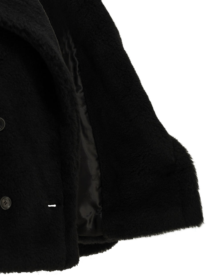 Max Mara Short Alpaca Coat Jackets and Coats - Black | d2ebe8e8629b2b6a1781f1e4bc6a3fd6b227fcec