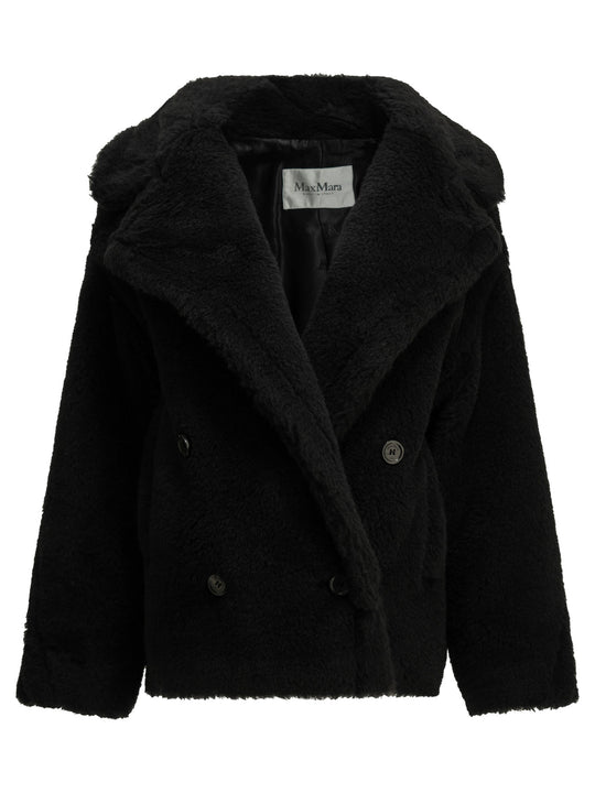 Short Alpaca Coat Jackets And Coats Black