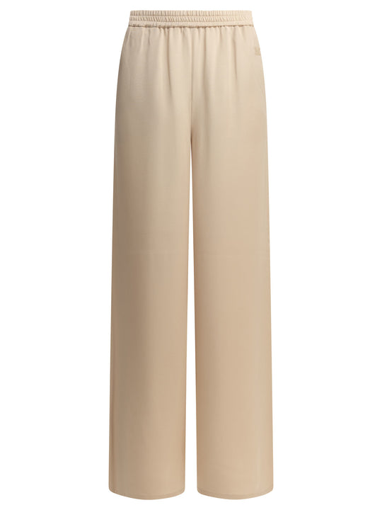 Casual Silk Pants Trousers Pink