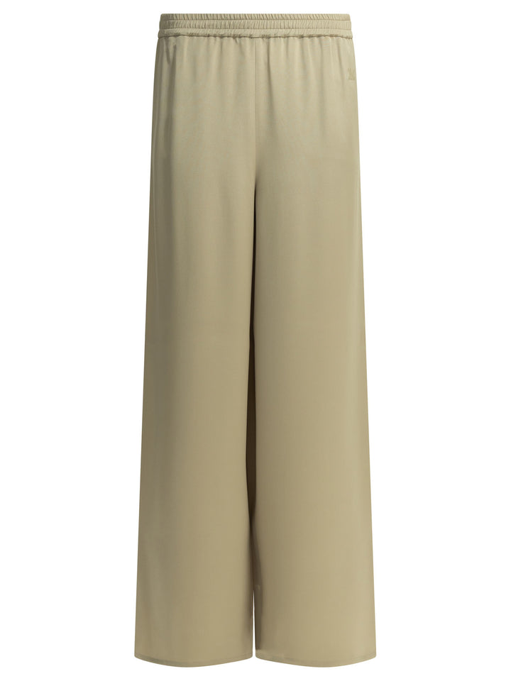 Max Mara Casual Silk Pants Trousers - Grey | 841afbc60650bfa64230e9d57b1d64e3f7a73b4c