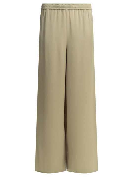 Casual Silk Pants Trousers Grey