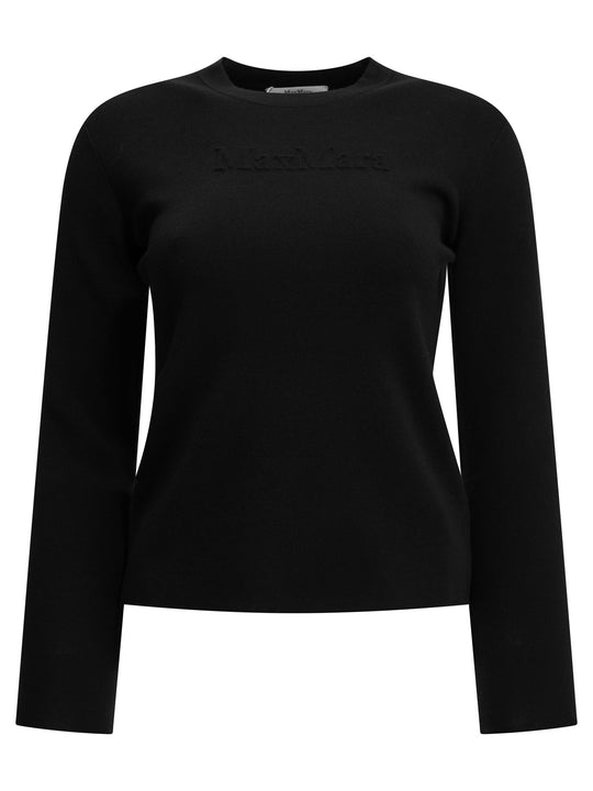 Round-Neck T-Shirt Made Of Virgin Wool T-Shirts Black