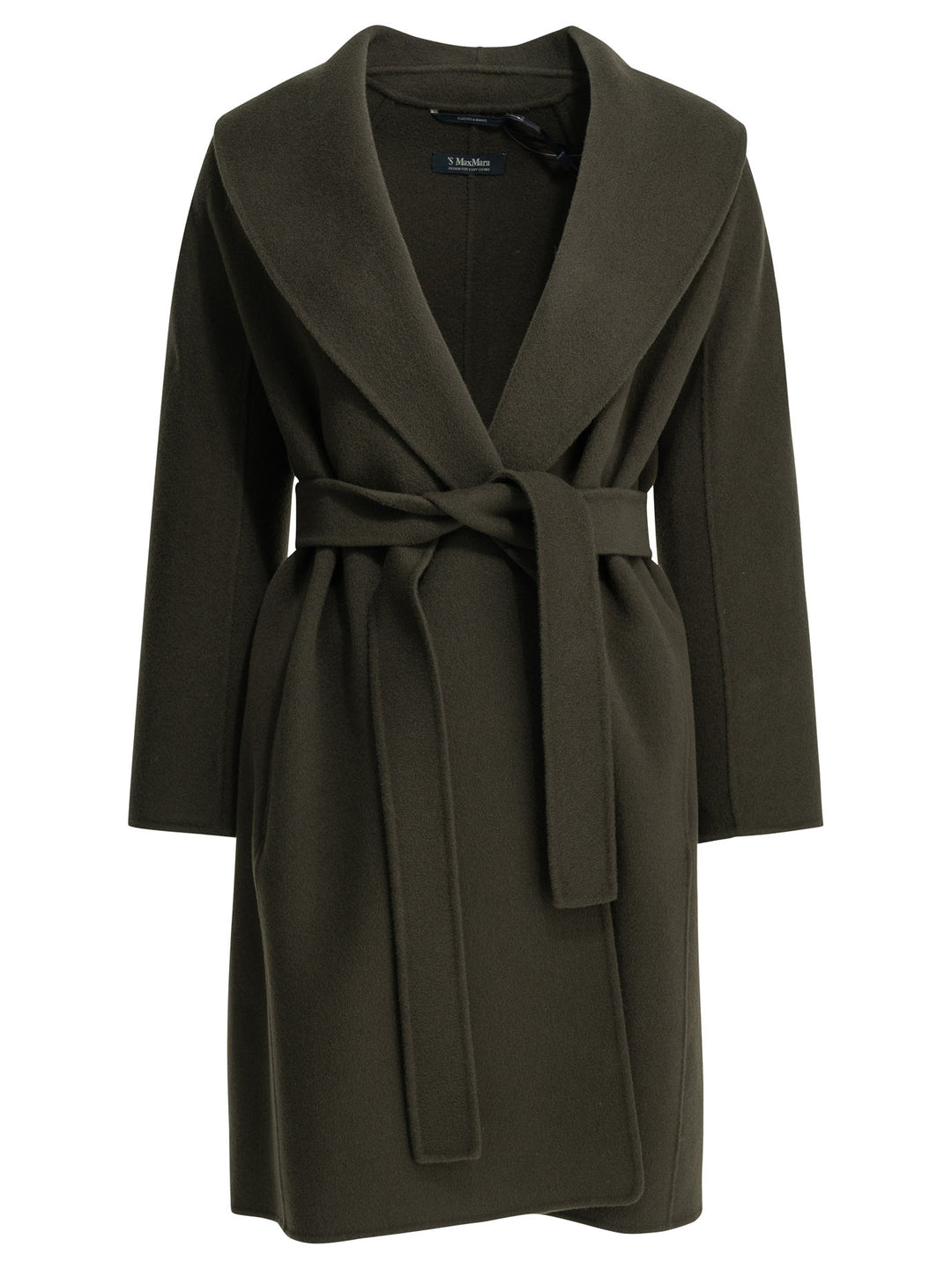 Max Mara S Long Wool Coat Jackets and Coats - Green | 21da276432d199d7c1d43e3f610737edcb3357be