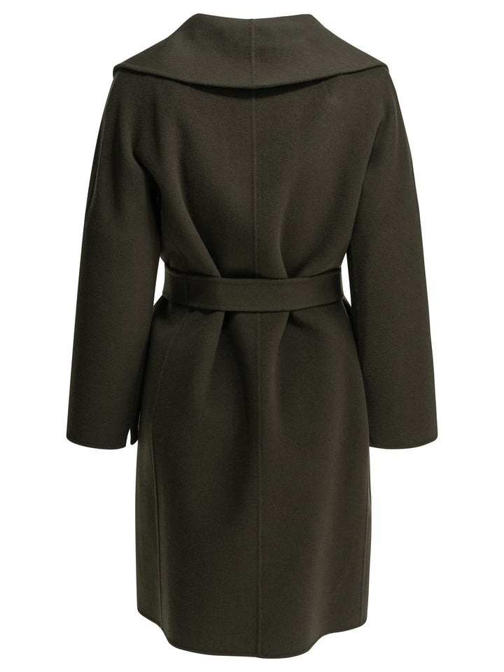 Max Mara S Long Wool Coat Jackets and Coats - Green | 19f257fee900d639017b3dd3d8365873776896f7