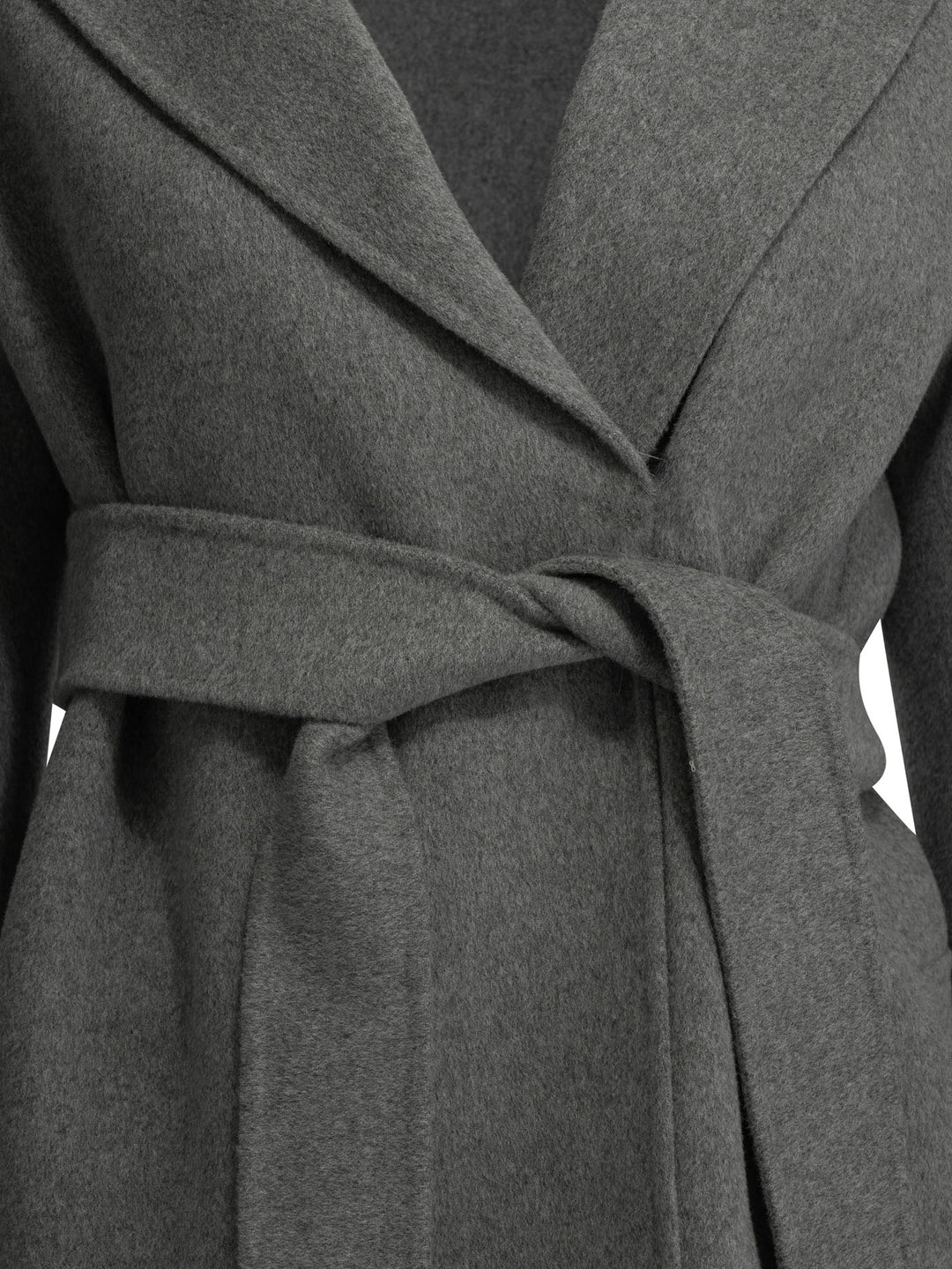 Max Mara S Short Double-Layer Wool Coat Jackets and Coats - Grey | f2c0db7ee3b1dc58cdfa7a598061a1f40fedd098