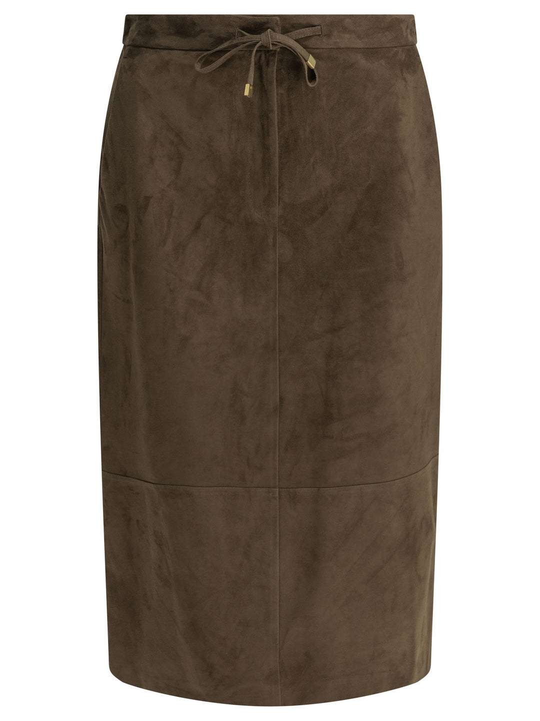 Max Mara S Suede Leather Midi Skirt Skirts - Brown | 229b0037b095d2a088ae8975003d37c7e4940de9