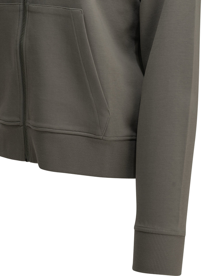 Max Mara S Hooded Sweatshirt Made Of Cotton Jersey Sweatshirts - Grey | 04b5ef9e06792bbc96144f03acd26aadcf2487f2