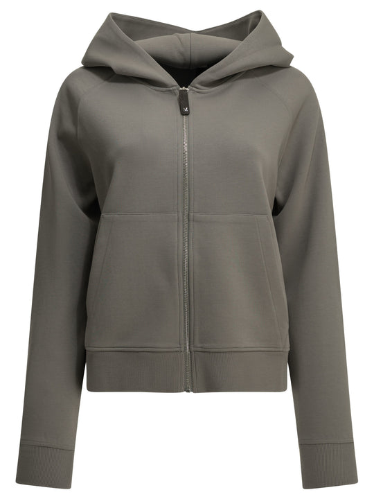 Hooded Sweatshirt Made Of Cotton Jersey Sweatshirts Grey