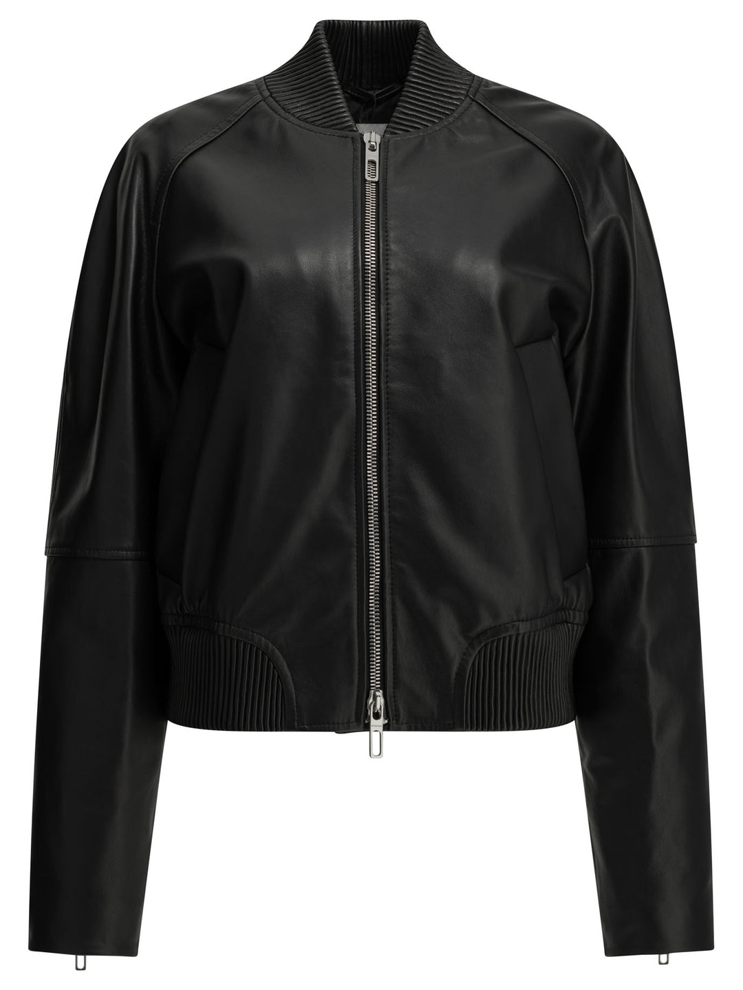 Max Mara Sportmax Nappa Leather Jacket Jackets and Coats - Black | 5c24a715750ce8c8ea5dd7cd5f13ef1220395c81