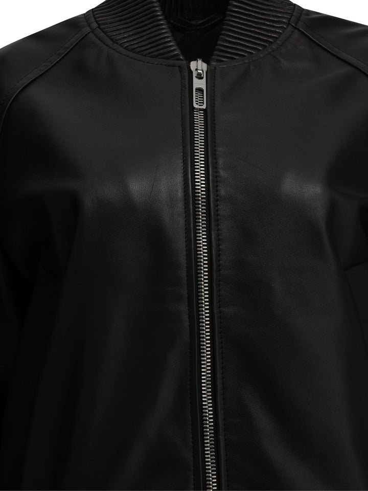 Max Mara Sportmax Nappa Leather Jacket Jackets and Coats - Black | 2b1ad7c3510cac472f847c2671814af538f01155