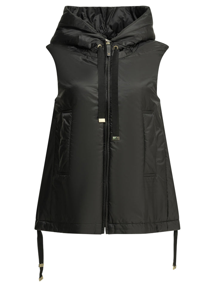 Max Mara The Cube Water-Repellent Sleeveless Jacket Jackets and Coats - Black | 75c381f93cc083a5ca0e8095d9e6693dac9cb076