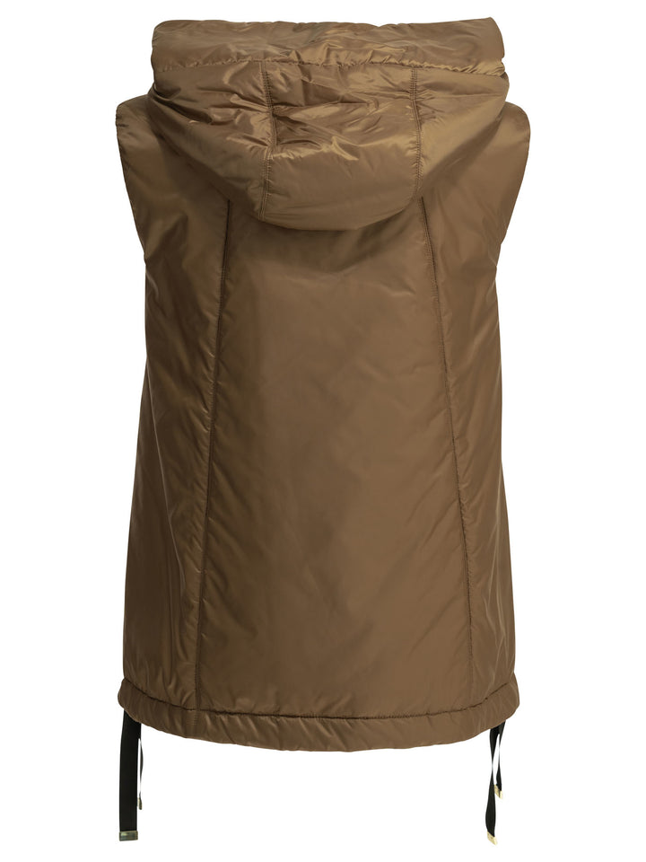 Max Mara The Cube Water-Repellent Sleeveless Jacket Jackets and Coats - Brown | 785a67dd499363ceca3f21e113202c66532cdb1d