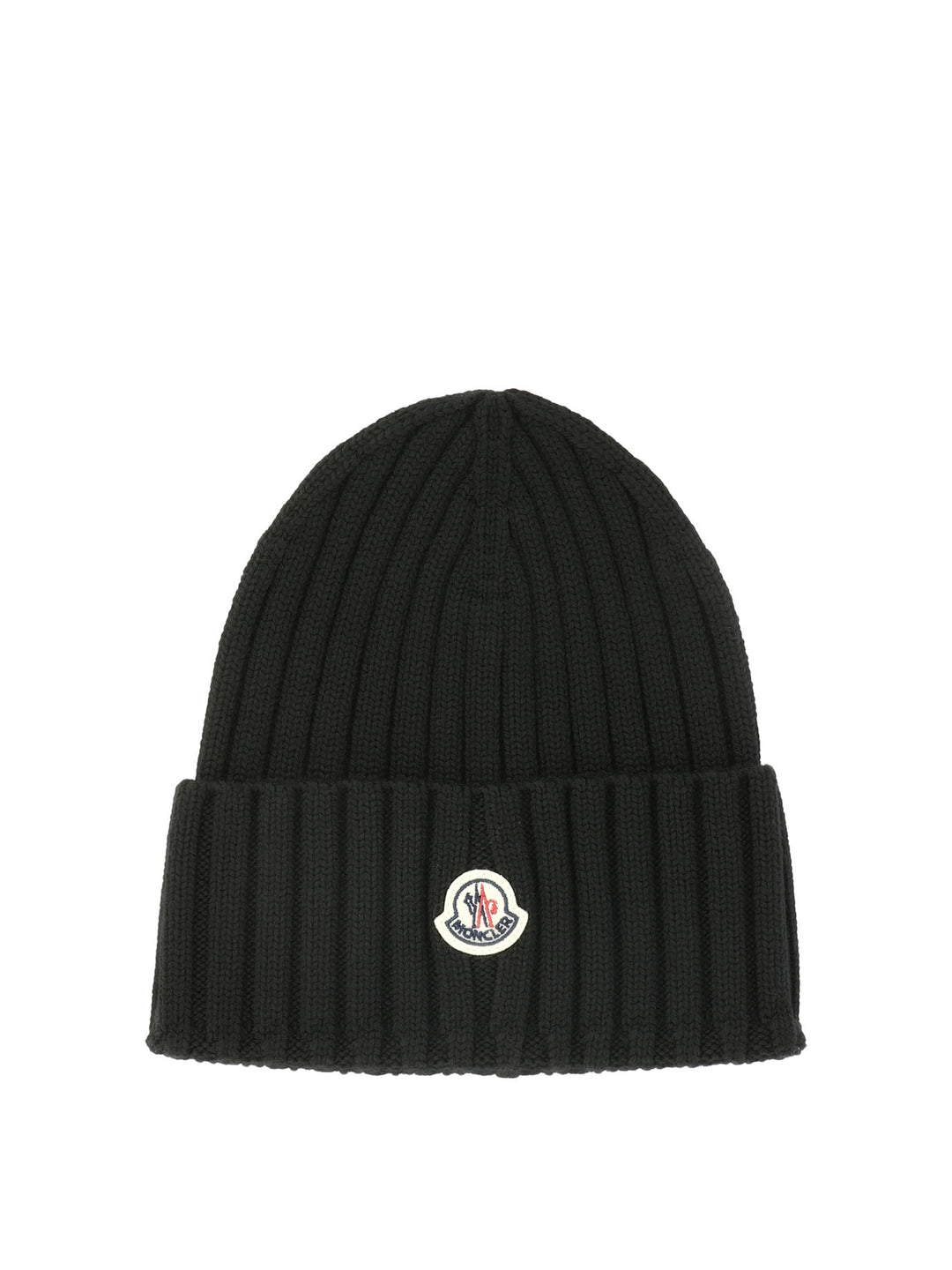 Moncler Wool Beanie With Logo Hats - Black | 8cd2d5c901fbf8084ba949cb09e12f86bd26da8a