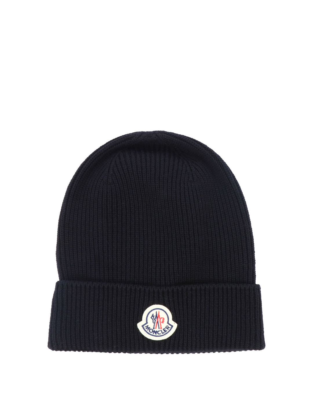 Moncler Wool Beanie With Logo Hats - Black | 9d7bf25ed5471ee8153992bada0e6f92320ef392