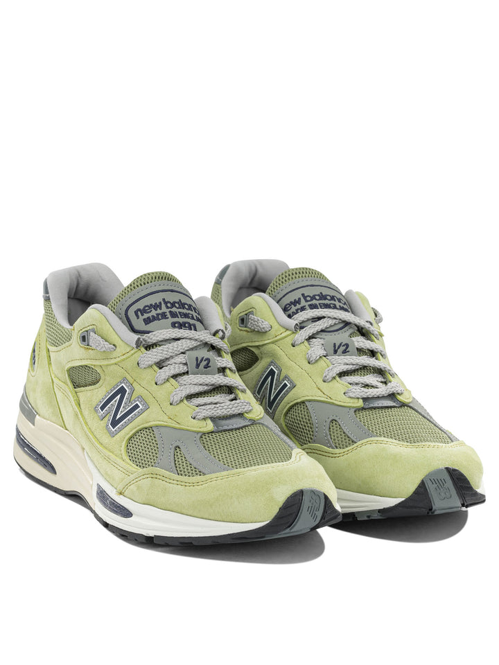 New Balance Made In Uk 991v2 Summer Brights Sneakers & Slip-On - Green | 00c858696571ca3c05f6df7dbe86b63801c9c792