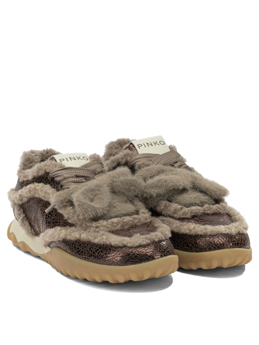 Pinko  Sneakers & Slip-On - Brown | 644518640efdc114f8b3e8bea7d8a91bce751fca