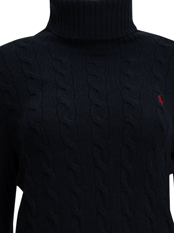 Polo Ralph Lauren Turtleneck Sweater With Logo Knitwear - Blue | 75aa6919369efb7a6b47f74bc2738e18829b31cc
